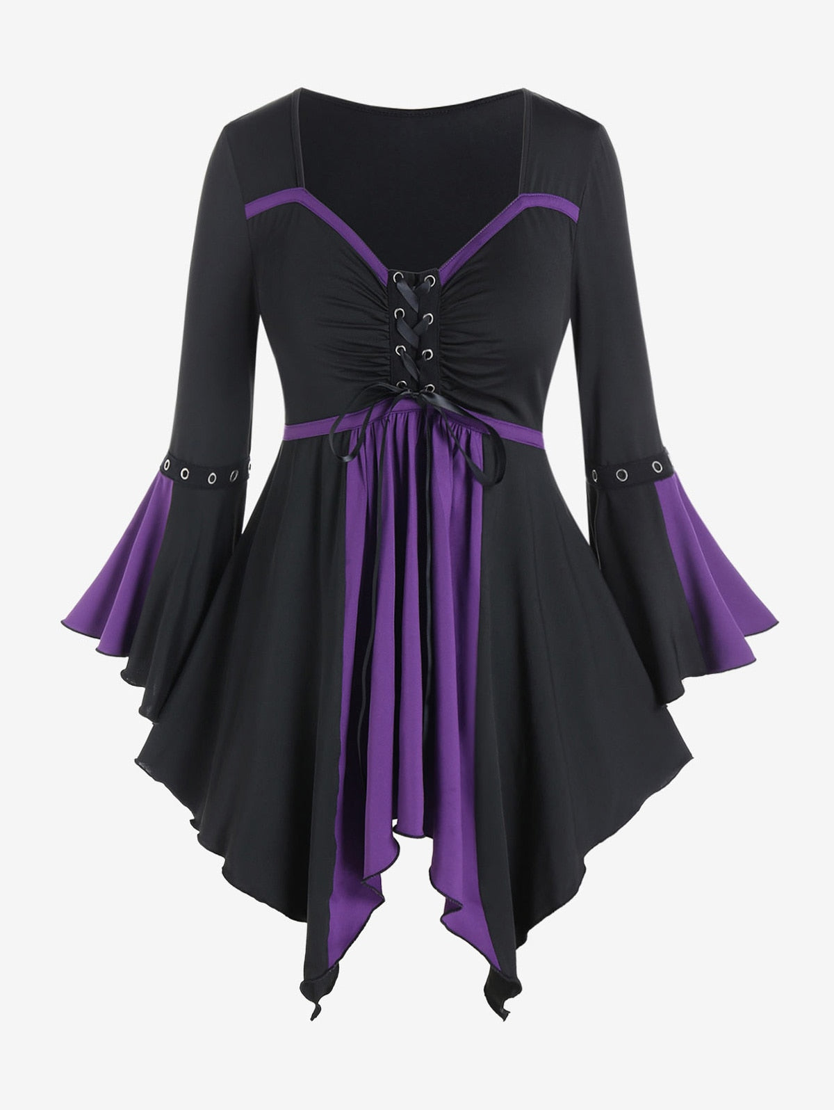 Gothic bell sleeve on sale dress