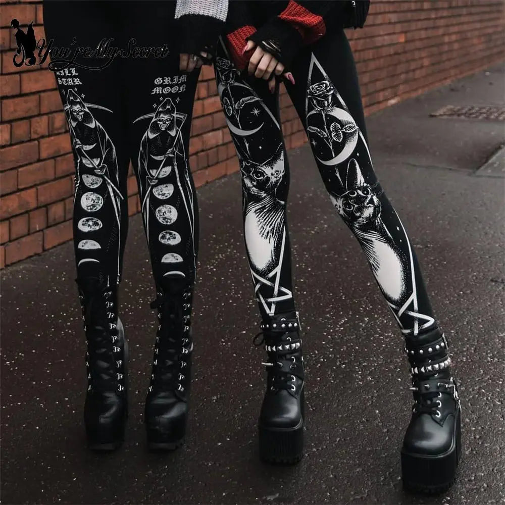 Black & White Gothic Leggings