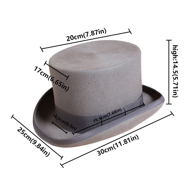 Steampunk Solid Colour Top Hat