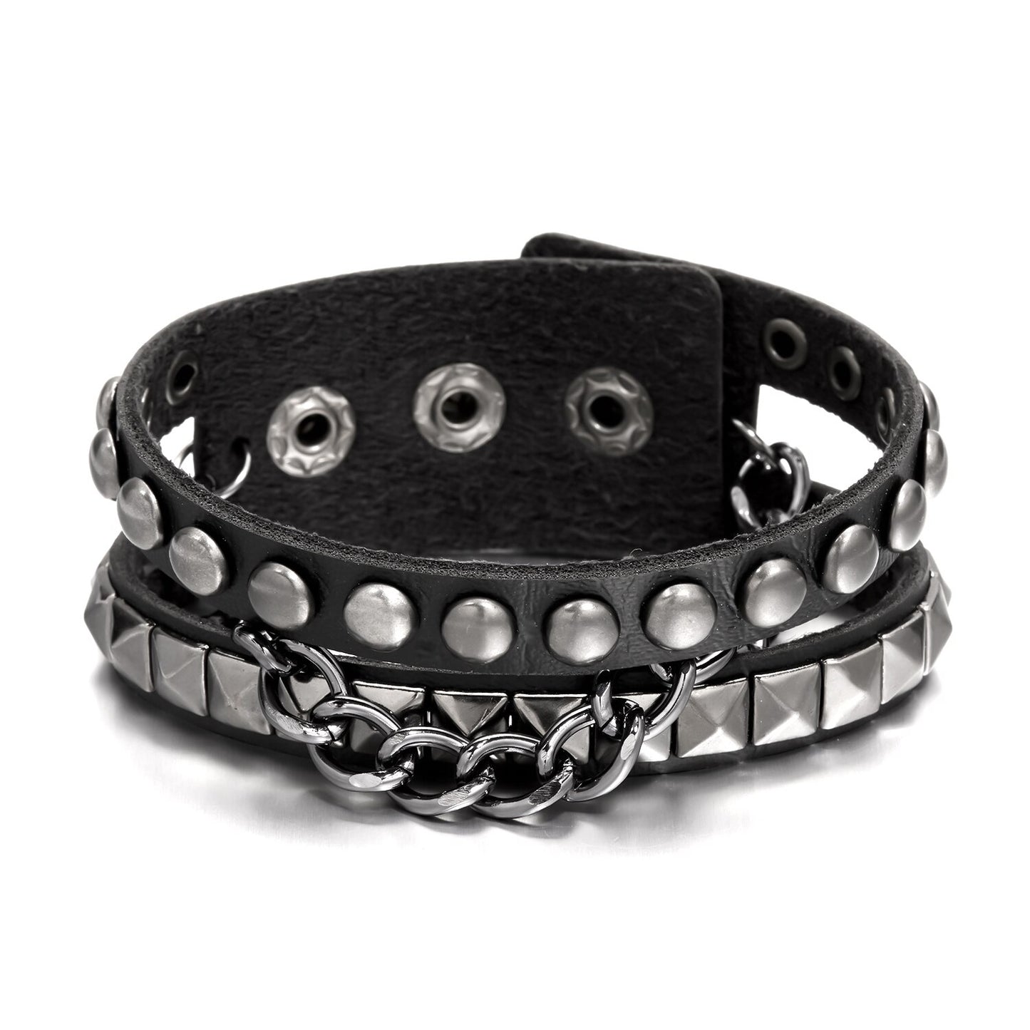 Double Stud Chain Bracelet