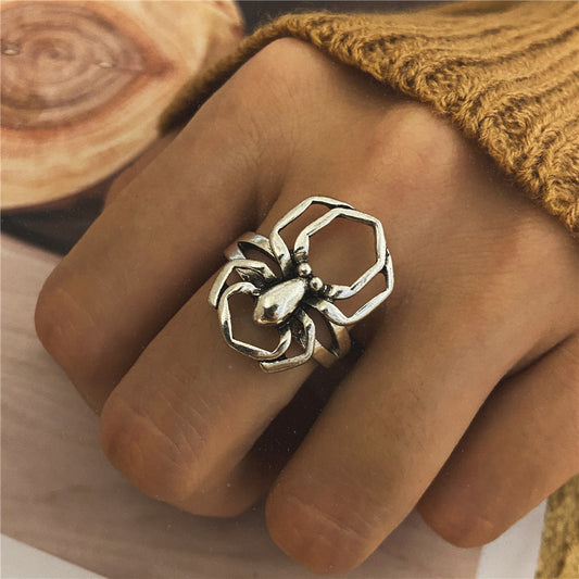 Silver Spider Ring