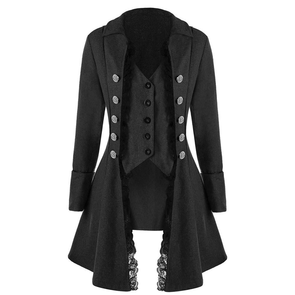 Steampunk long cheap jacket