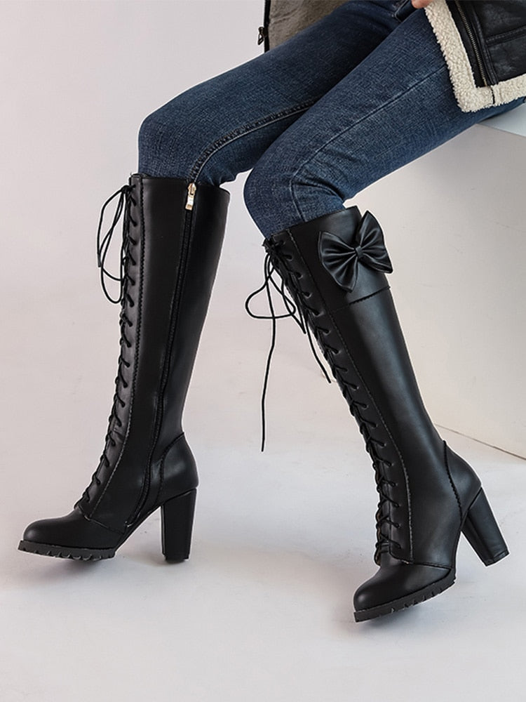 Steampunk Vintage Style Lace Up Boots