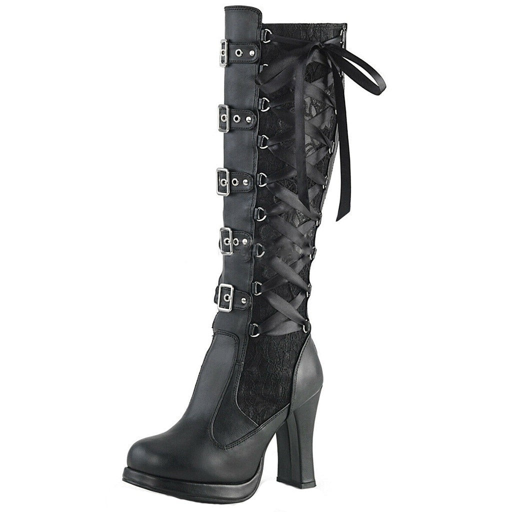 Knee High Heeled Vintage Style Boots