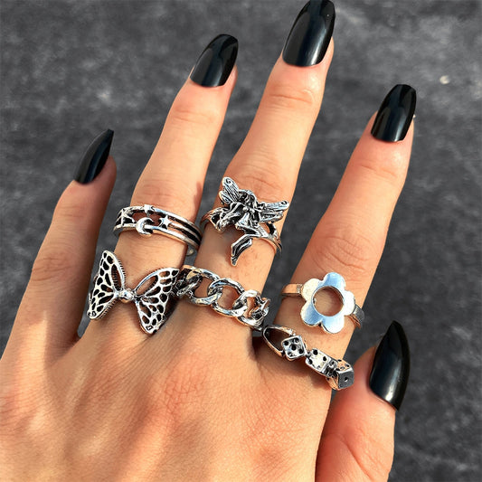 Silver Ring Set